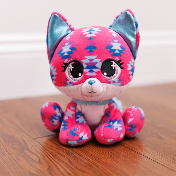 Gund Other - GUND P.Lushes Pets Ciera Sunset Cat Pink Geometric Pattern Plush T84500